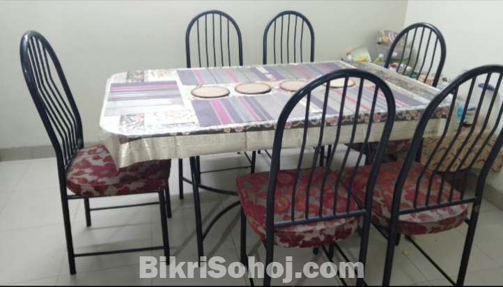 Dining table and chair